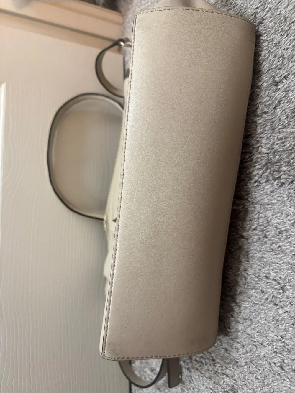 Kate spade Cream Bow Accent Satchel Shoulder Bag with dust bag